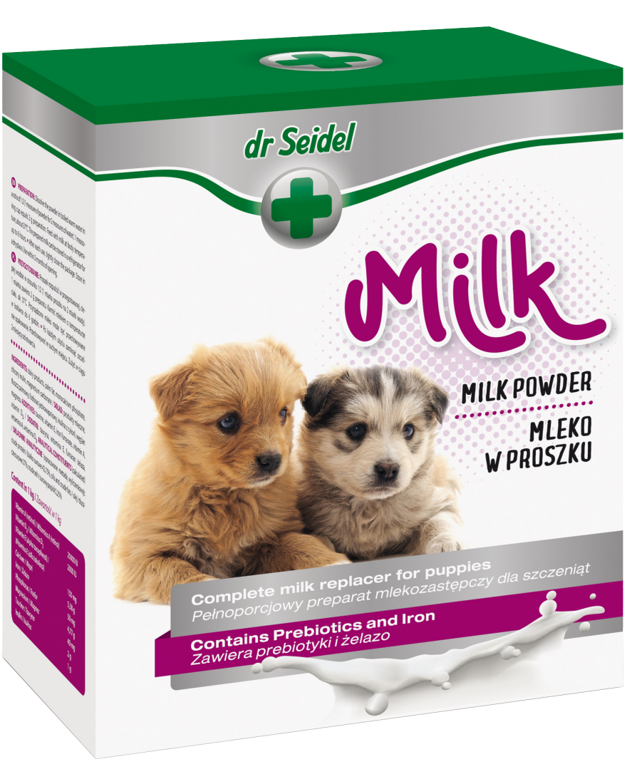 Lapte praf pentru caini, Dr. Seidel, 300g